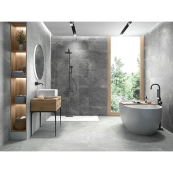 Gulv-/vægflise Wellstone Ash 30x60 cm 1,08 m²