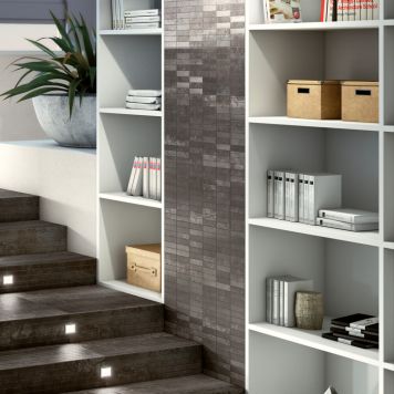 Mosaik Cosmos porcelæn sort 30 x 30 cm