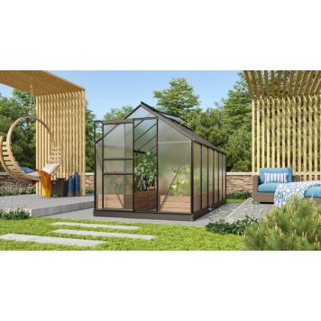 Vitavia drivhus Venus 7,5 m² sort 4 mm poly