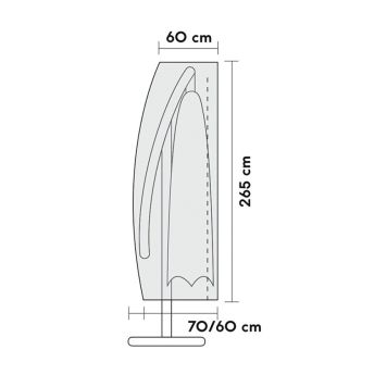 Sensum overtræk til parasol Ø450 cm