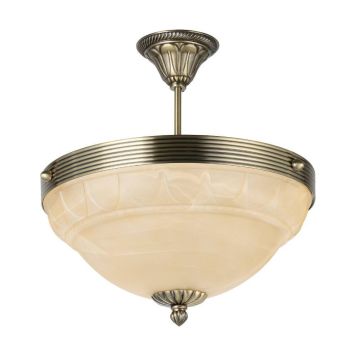 Eglo Marbella loftlampe antik messing 3xE14 Ø37 cm