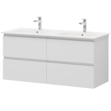 Camargue badmøbelsæt Leva mat hvid 2x60 cm