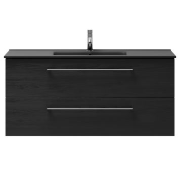 Camargue badmøbelsæt Oscar sort træ 120 cm 