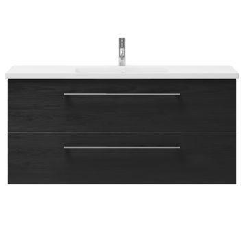 Camargue badmøbelsæt Viggo sort træ 120 cm 