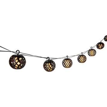 Solarlyskæde med flammeeffekt LED
