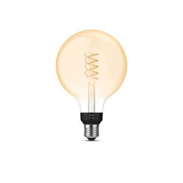 Philips Hue White Filament G125 globe E27 pære