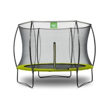 Exit Toys trampolin Silhouette limegrøn Ø244 cm inkl. sikkerhedsnet