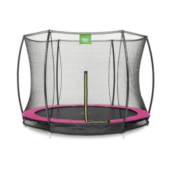 Exit Toys trampolin Silhouette Ground pink Ø 305 cm inkl. sikkerhedsnet