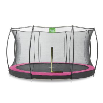 Exit Toys trampolin Silhouette Ground pink Ø366 cm inkl. sikkerhedsnet