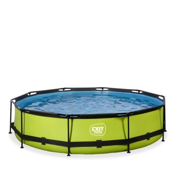 Exit Toys pool Lime m/patronfilterpumpe Ø360x76 cm