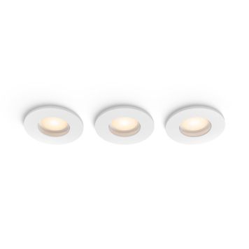 Philips Hue indbygningsspot til badeværelse hvid Adore 3 pak