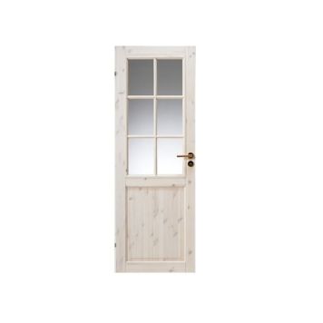 Swedoor dør massiv Tradition SP6 hvidpigment 8x21