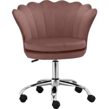 Notio Living kontorstol m/hjul brun velour