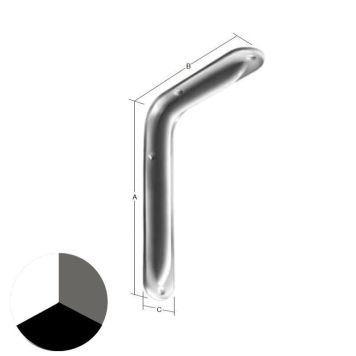 Hyldeknægt  245 x 165 x 36 mm (A x B x C) hvid