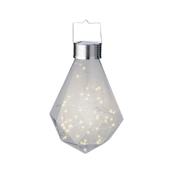 Solar lampe glaskugle klar Ø20 cm