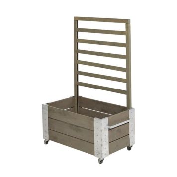 Plus blomsterrumdeler med espalier gråbrun