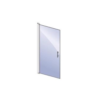 Camargue brusedør Lige Vario hvid 94,5-96,5 cm