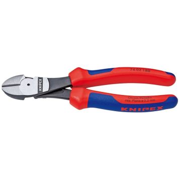 Knipex skævbider 180 mm blå/gul