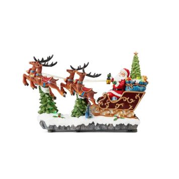 Markslöjd julemand m/slæde 