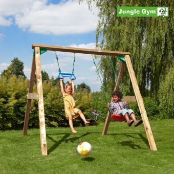 Jungle Gym gyngestativ Swing trykimprægneret træ 240x240x221 cm