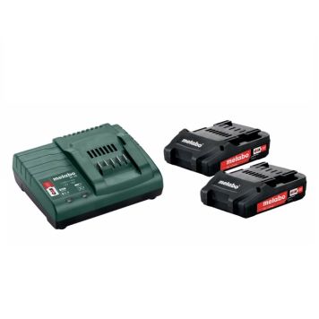 Metabo batterisæt 2 x 2,0 Ah inkl. oplader