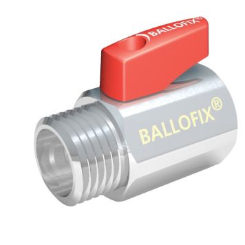 Ballofix forkromet rød ½-½"