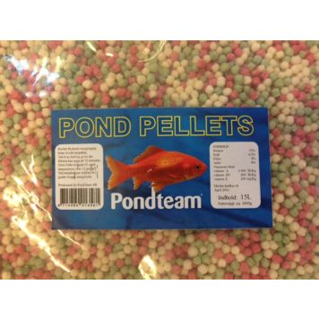 Pondteam fiskefoder granulat 15 l