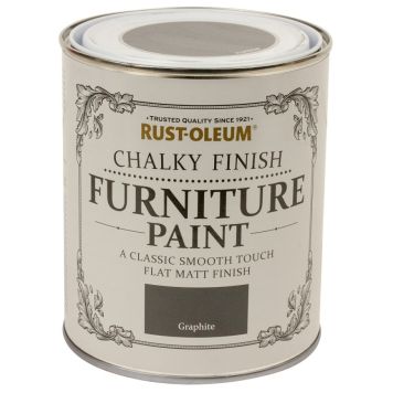 Rust-Oleum møbelmaling Chalky Finish Graphite 750 ml