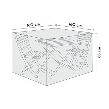 Sensum overtræk til cafésæt 160x160x85 cm