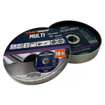 Craftomat skæreskive multi 10er 125x1,2x22,23 mm