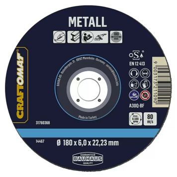 Craftomat skrubbe 180x6mm metal