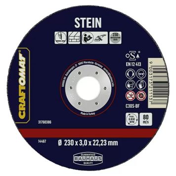 Craftomat skæreskive 230 mm sten