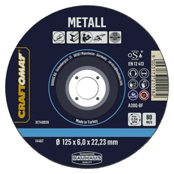 Craftomat grovsliber 125x6mm metal håndværk