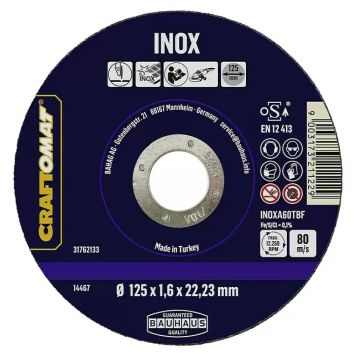 Craftomat skærer 125 mm rustfri stål