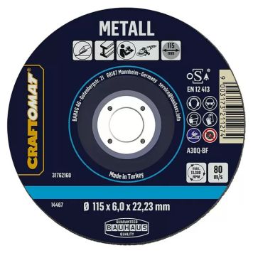 Craftomat grovsliber 115x6mm metal