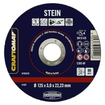 Craftomat skæreskive 125 mm, sten