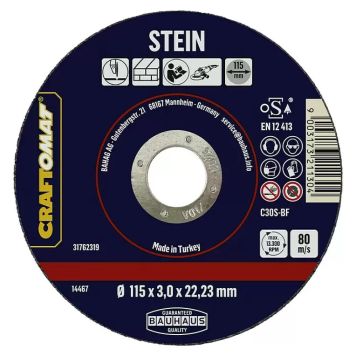 Craftomat skæreskive 115 mm, sten