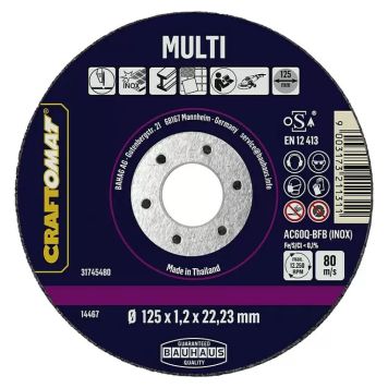 Craftomat multi-skæreskive 125mm