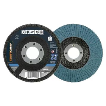 Craftomat slibeskive metal k60/125mm