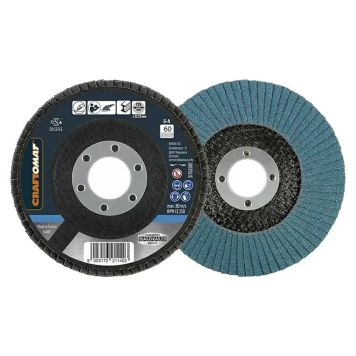 Craftomat slibeskive metal k80/125mm