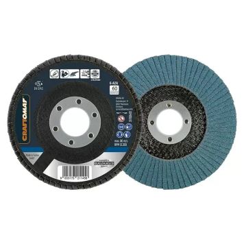 Craftomat slibeskive rustfrit stål k60/115mm