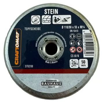 Craftomat slibeskål sten 110/90x55xmm M14