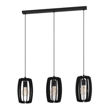 Eglo Bajazzara langbordslampe 3L E27 sort