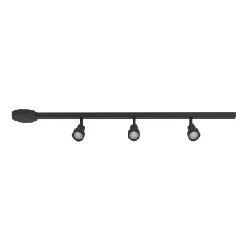 Eglo spotskinne Easyt sort 3xGU10