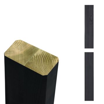 Plus stolpe omlimet sort 4,5x9x179 cm