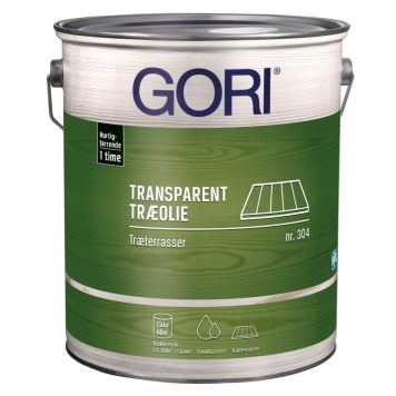 Gori transparent træolie 304 til træterrasser pine 5 L