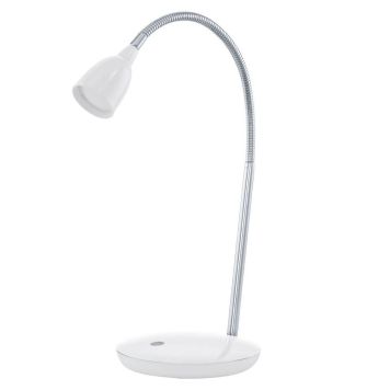 Eglo Durengo bordlampe 2,5W 3000K hvid/krom 38 cm