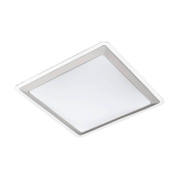 Eglo Competa 1 loftlampe LED 3000K hvid/sølv 34x34 cm
