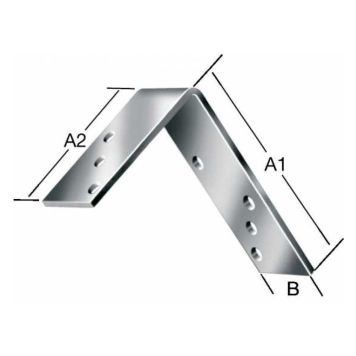 Vormann Vinkeljern Stærk Forsænket Galv. Stål