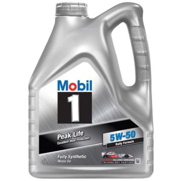 Mobil 1 motorolie 5W-50 4 L Peak Life fuldsyntetisk